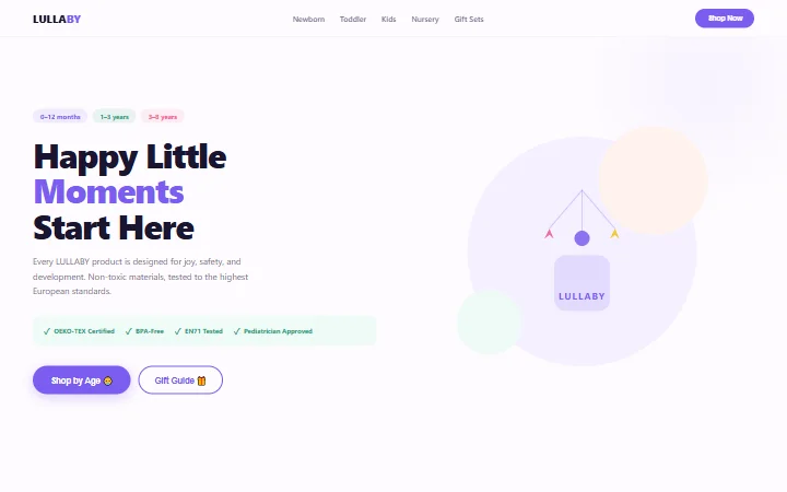 LULLABY 母婴童品模板