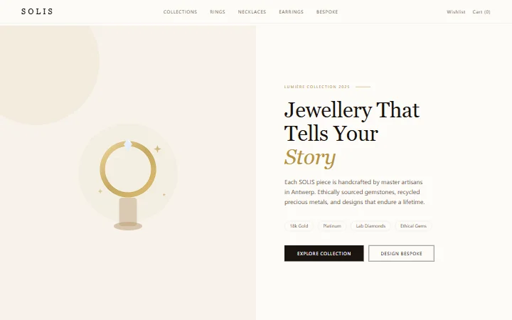 SOLIS 高端珠宝模板