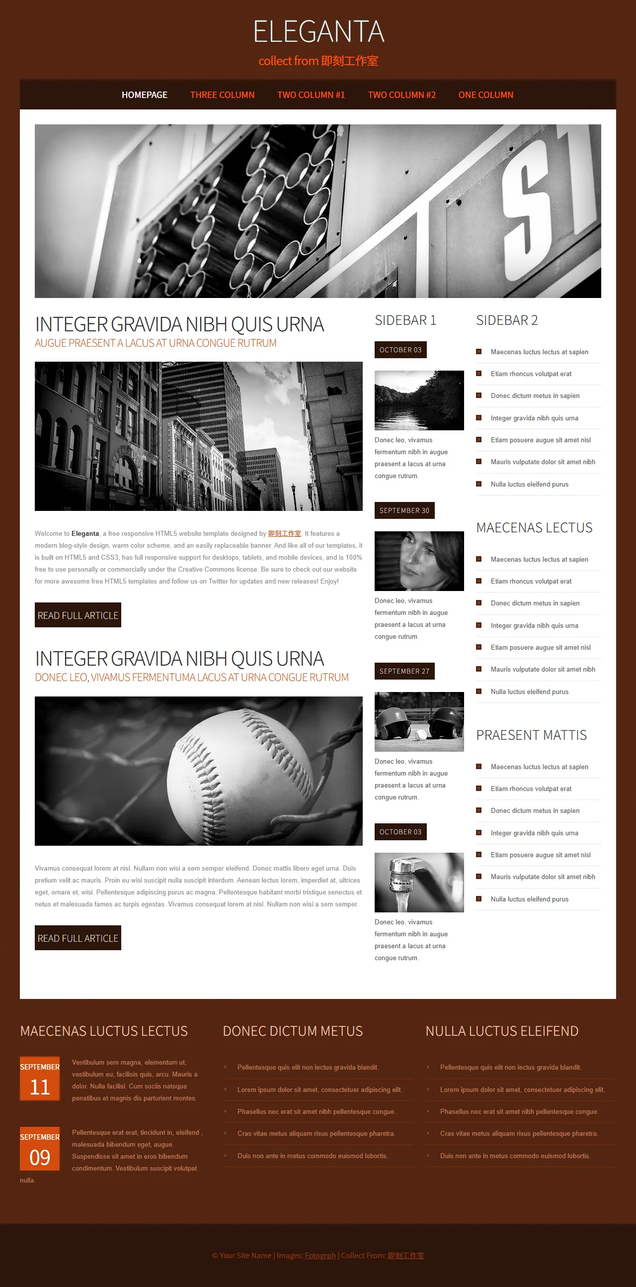 博客模板网站模板