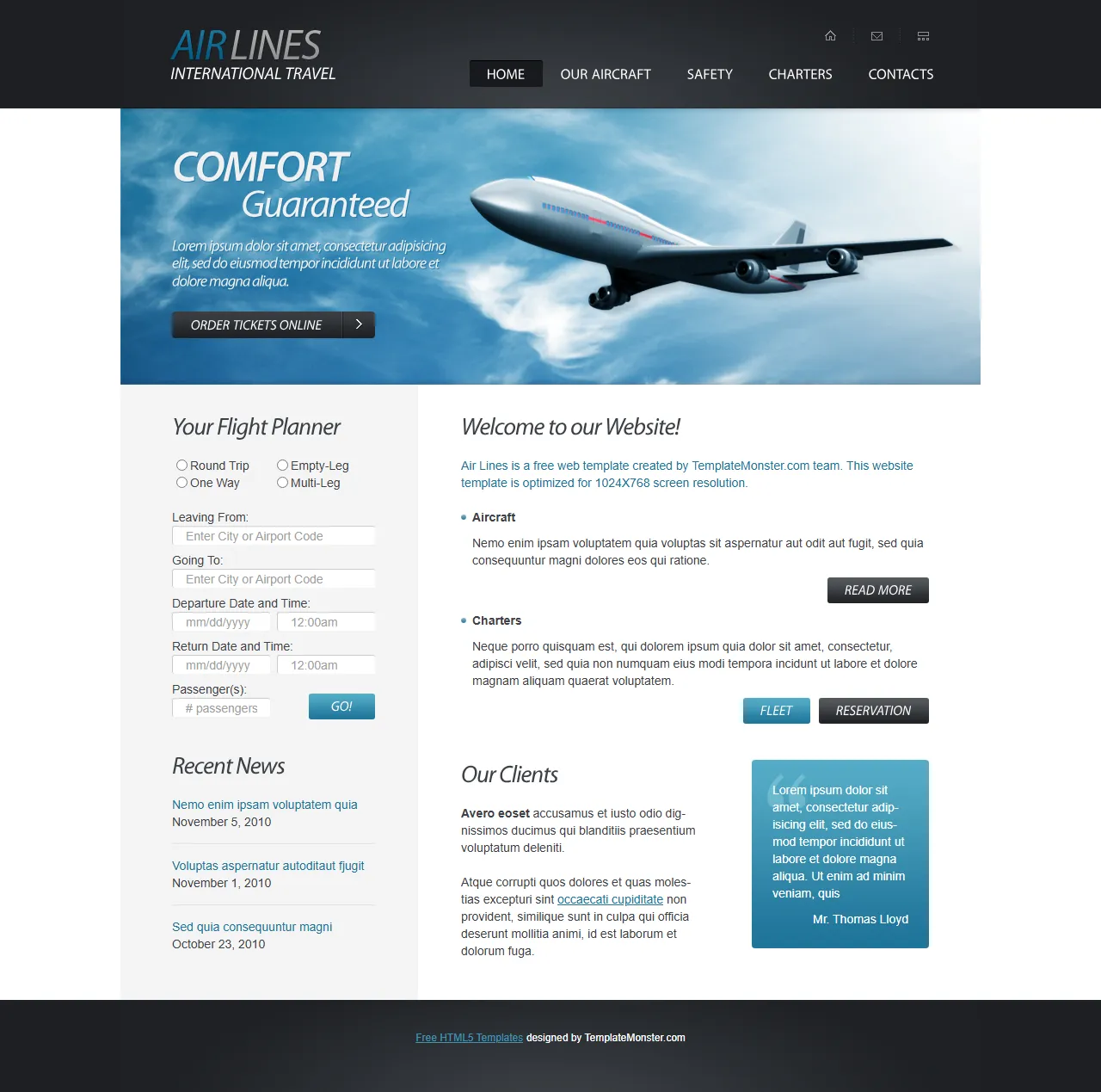 旅游网站航空公司