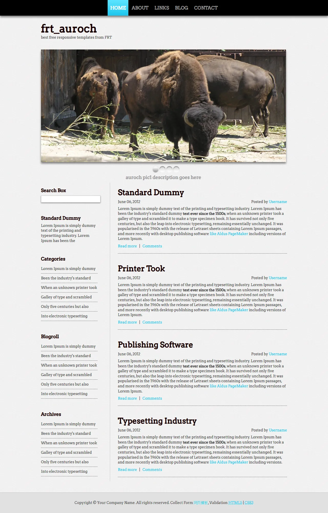 印刷行业博客模板