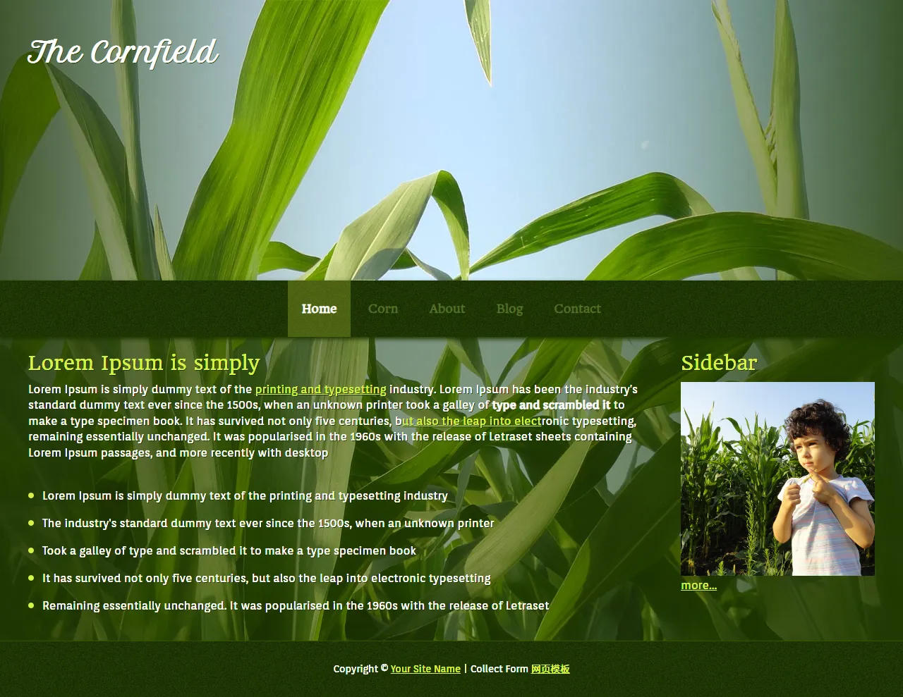 农场模板农业网站