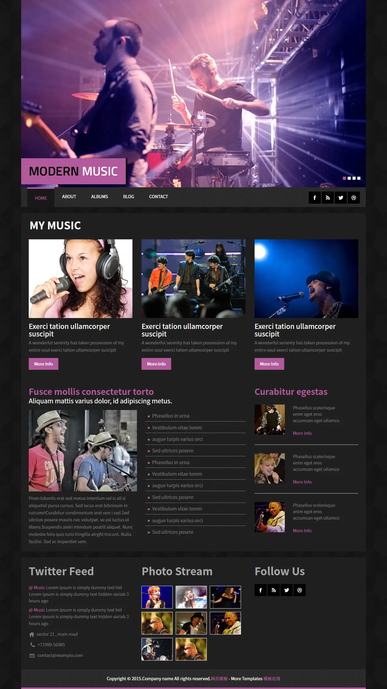 现代响应式企业官网模板