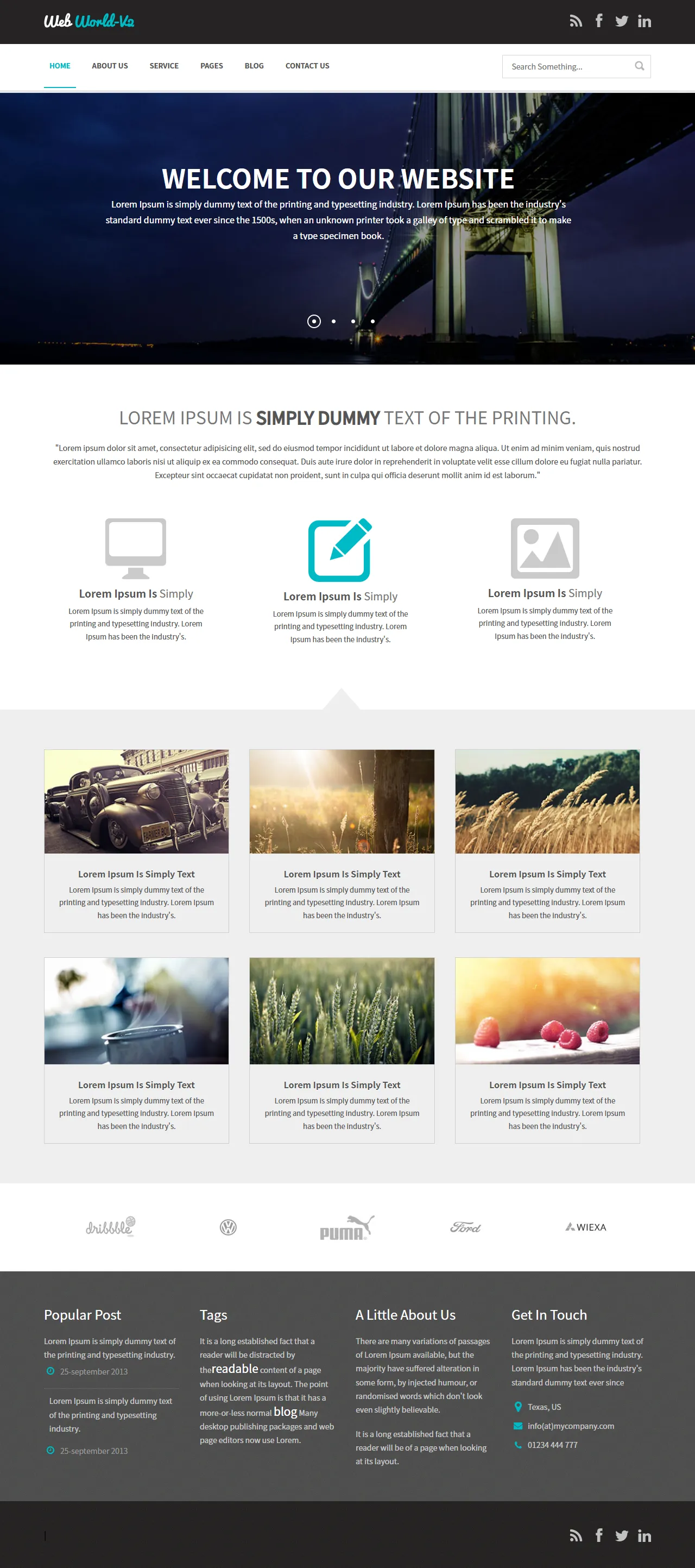 博客模板企业网站