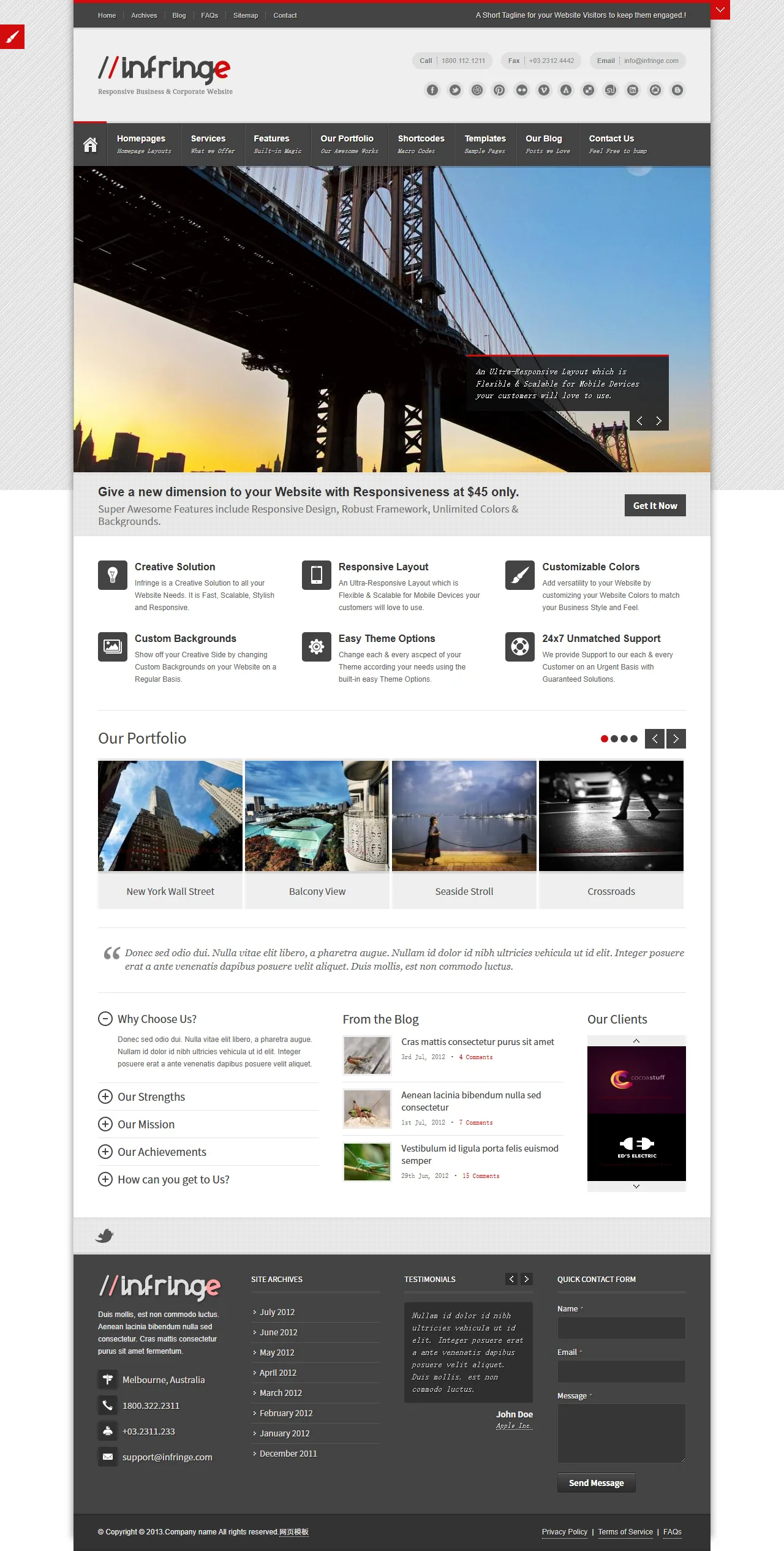 网页设计网站模板