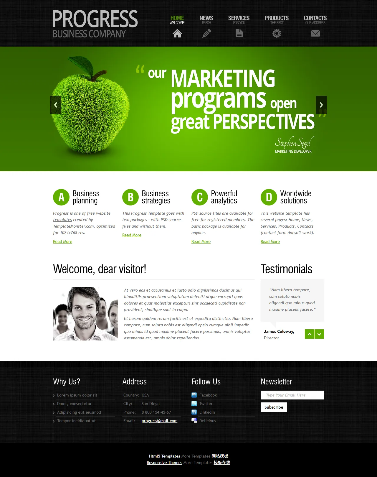 通用企业商务官网模板