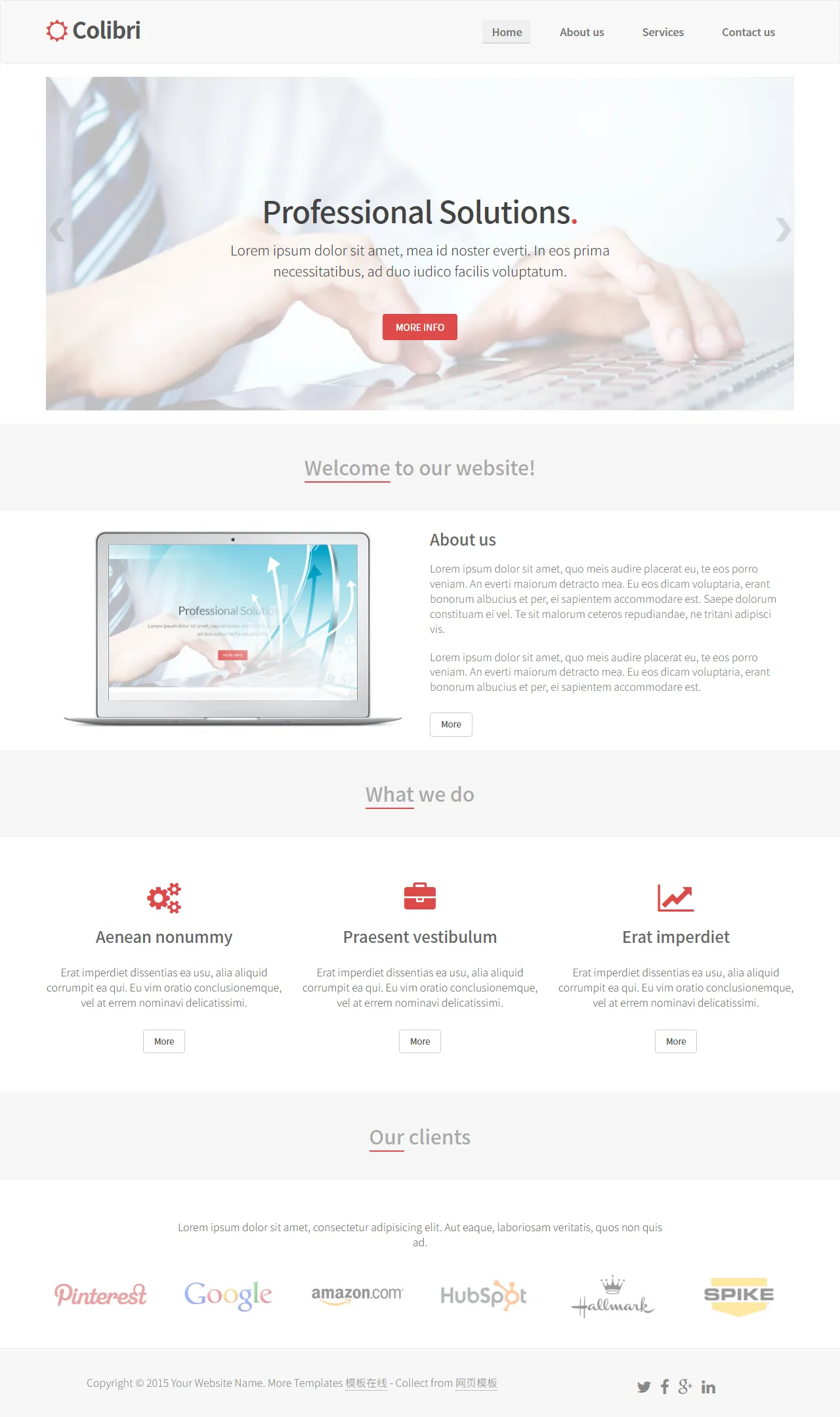 Colibri创意简约企业模板