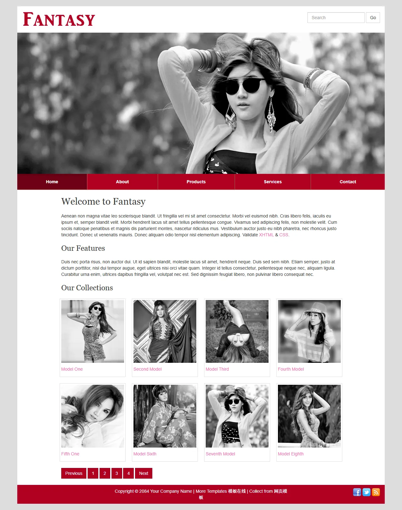 Fantasy奇幻创意网站模板