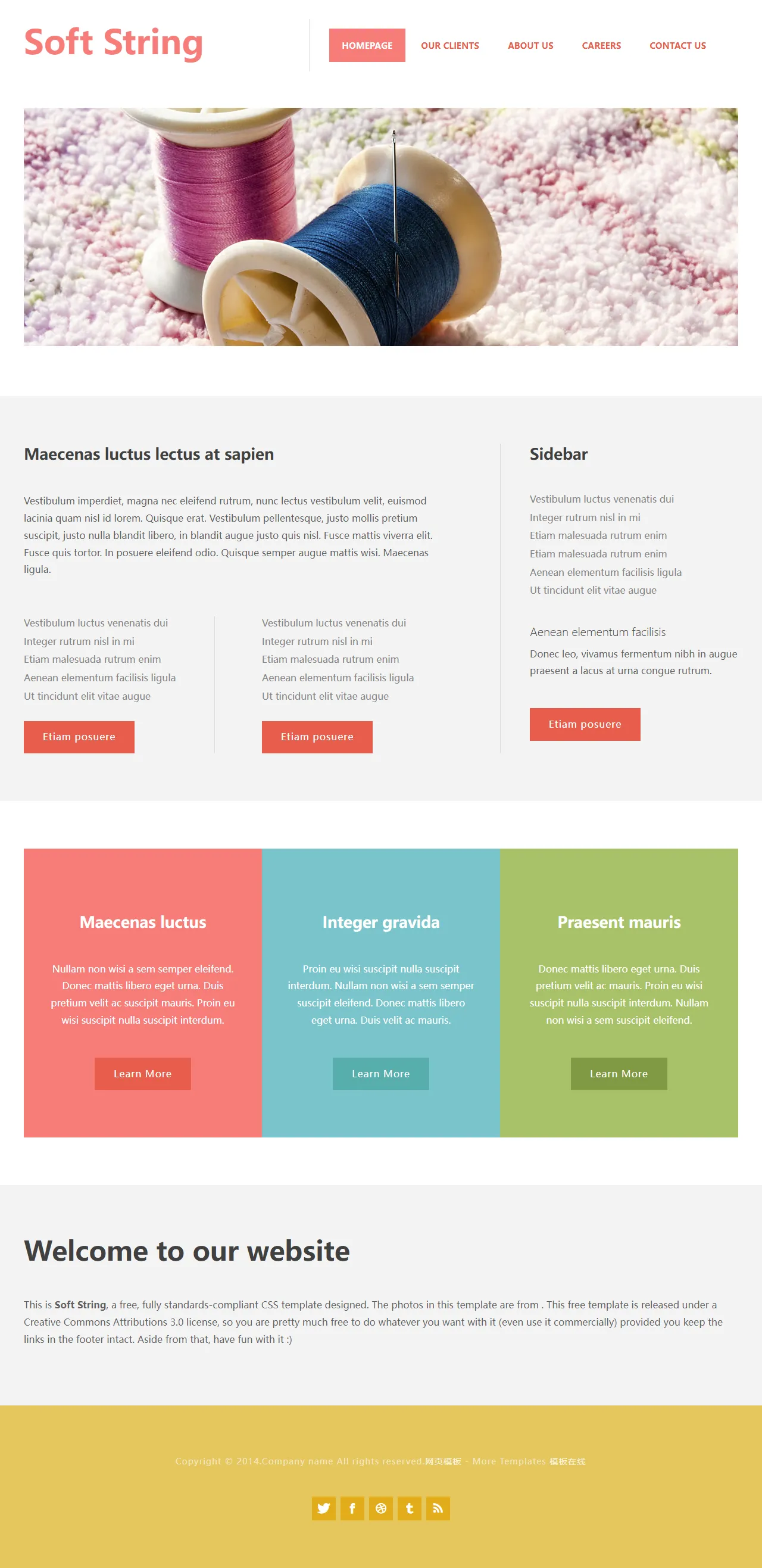 简约现代企业官网模板