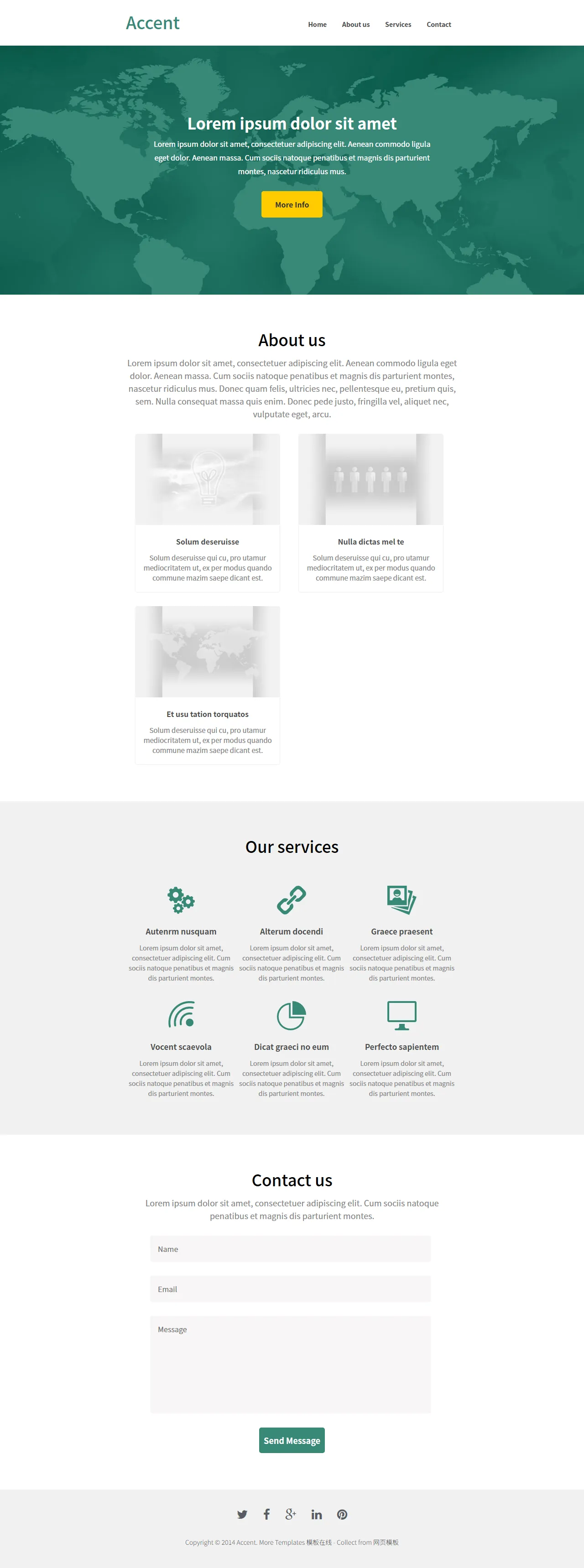 Accent创意强调企业模板