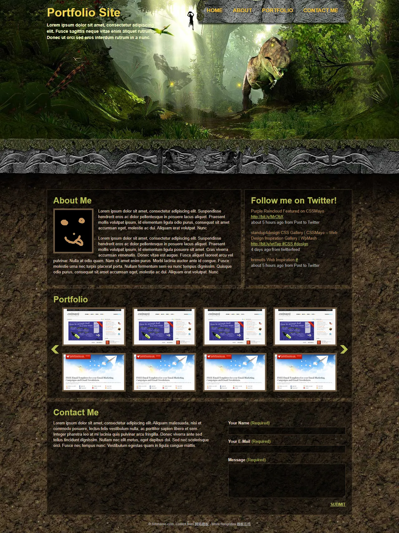 设计师个人作品集网站模板