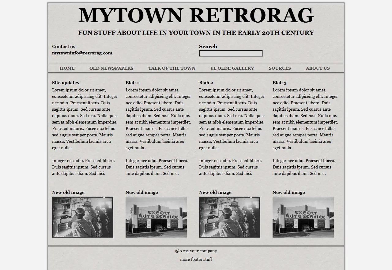 MyTown RetroRag复古城镇模板