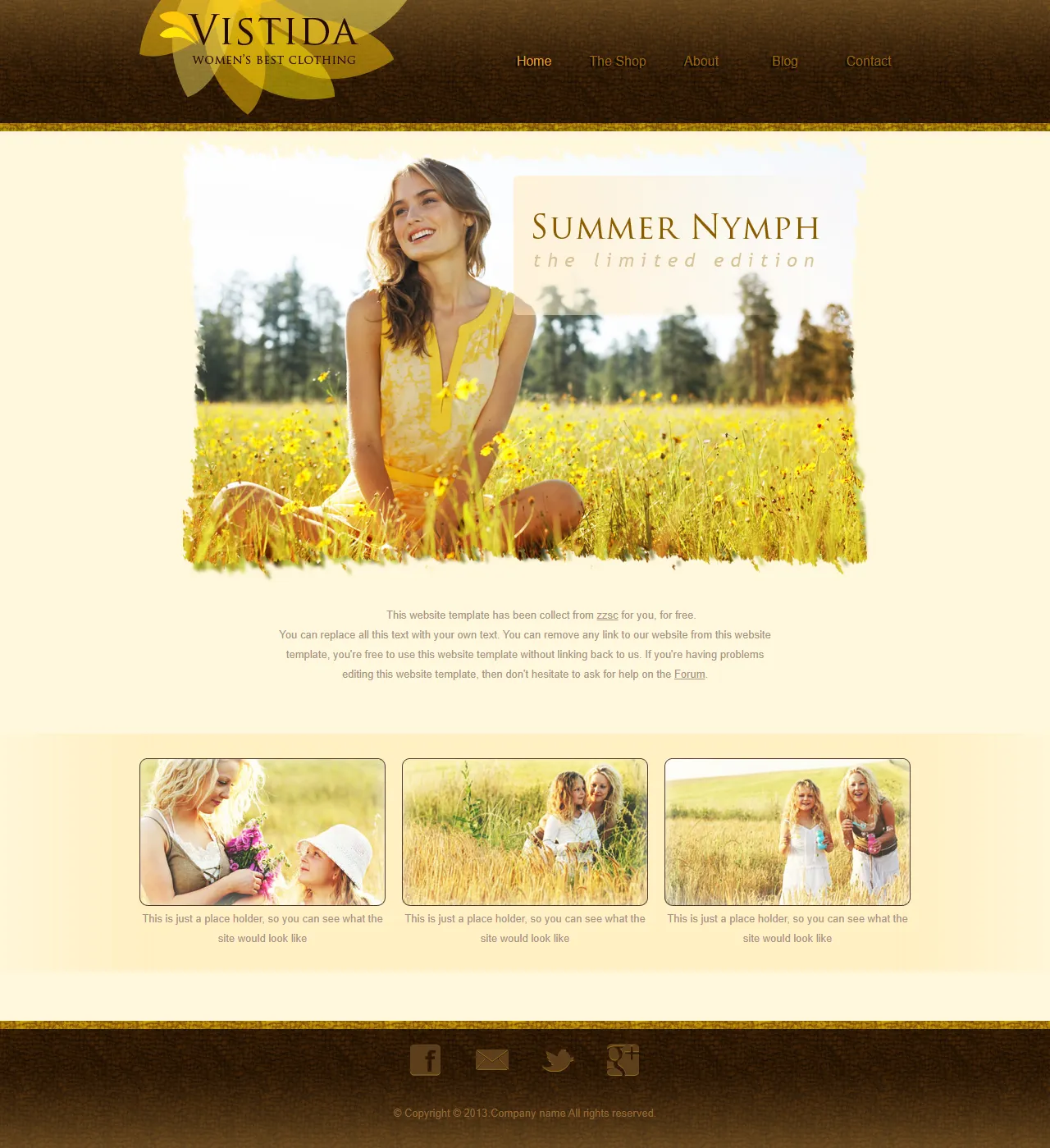 女装电商购物网站模板