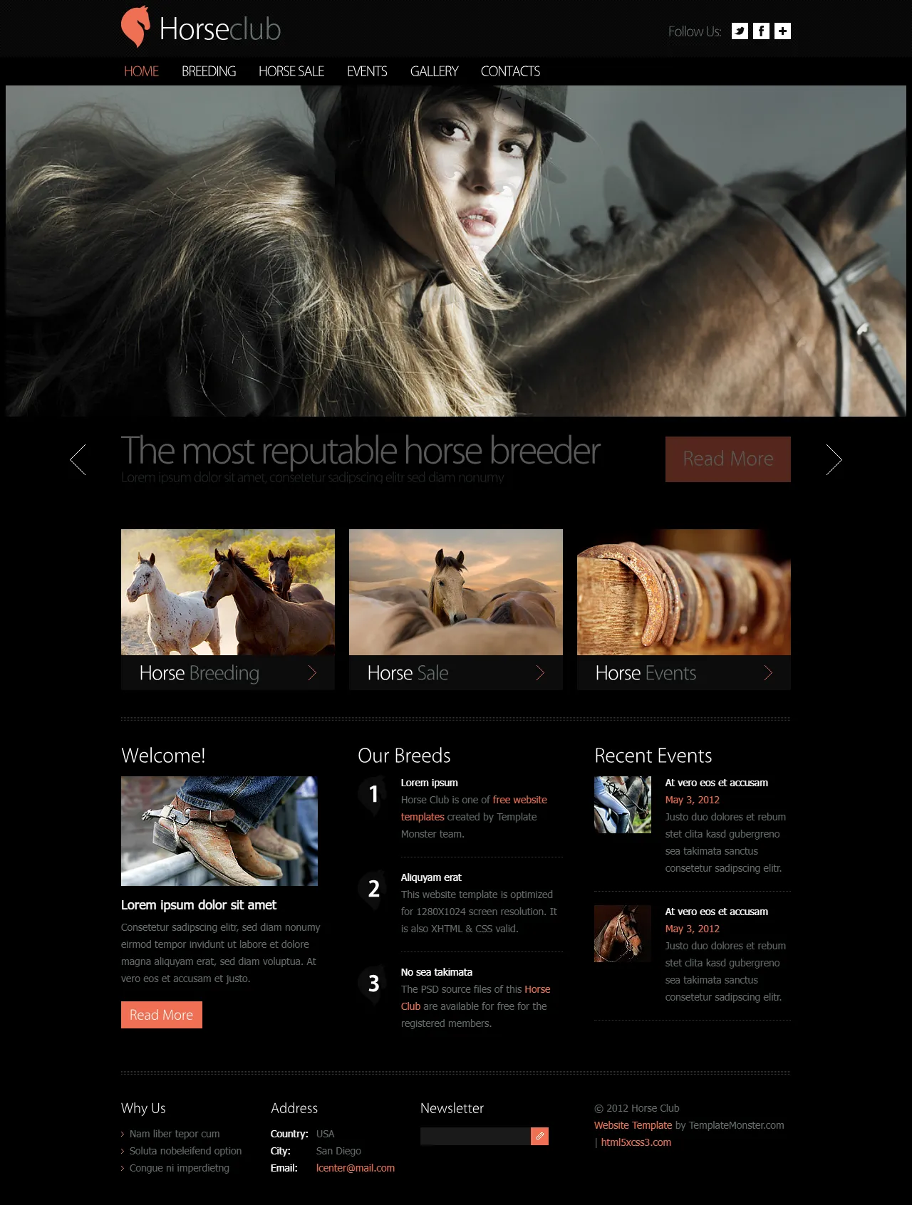 通用响应式网站模板