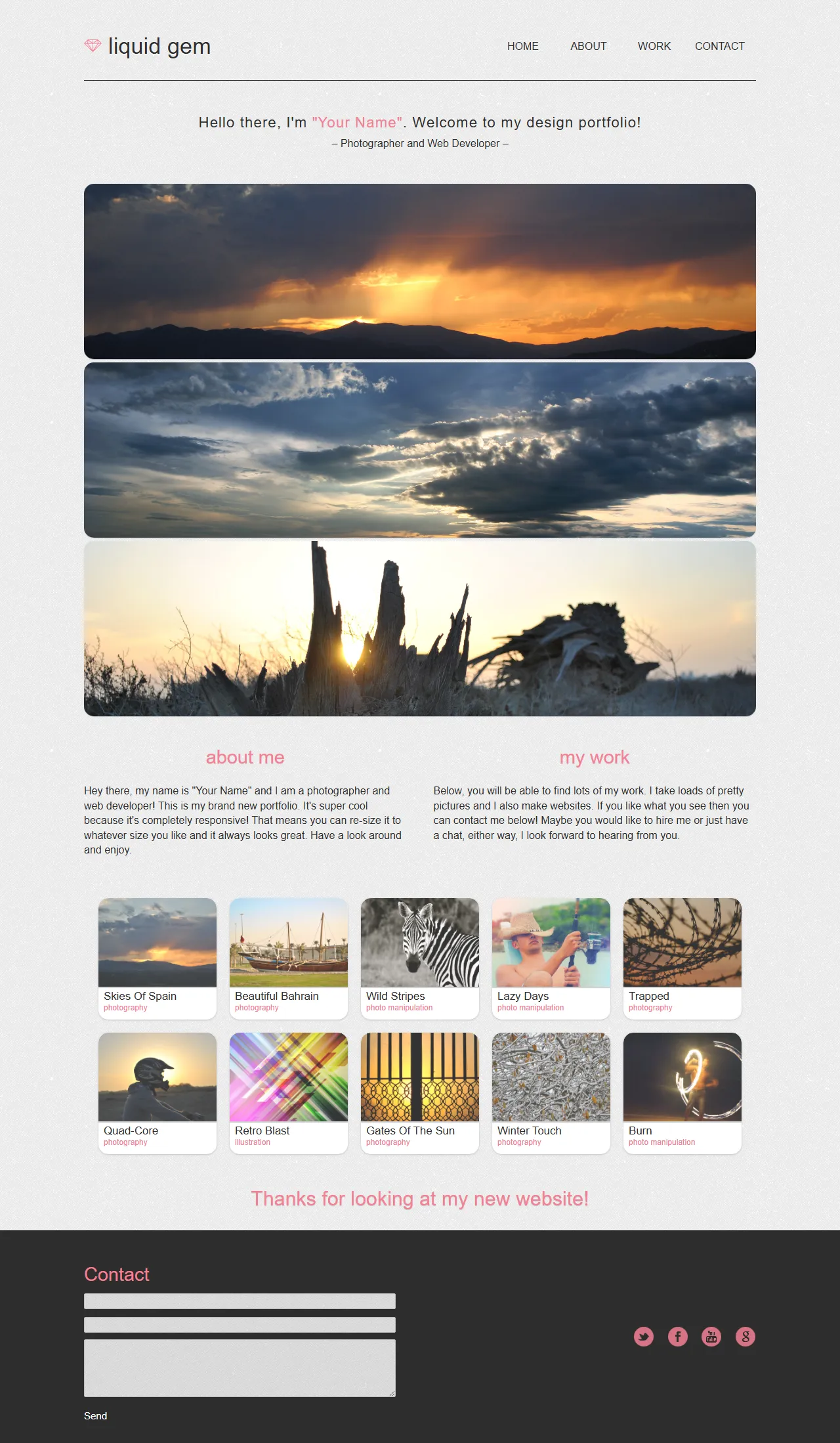 Liquid Gem液态宝石创意模板