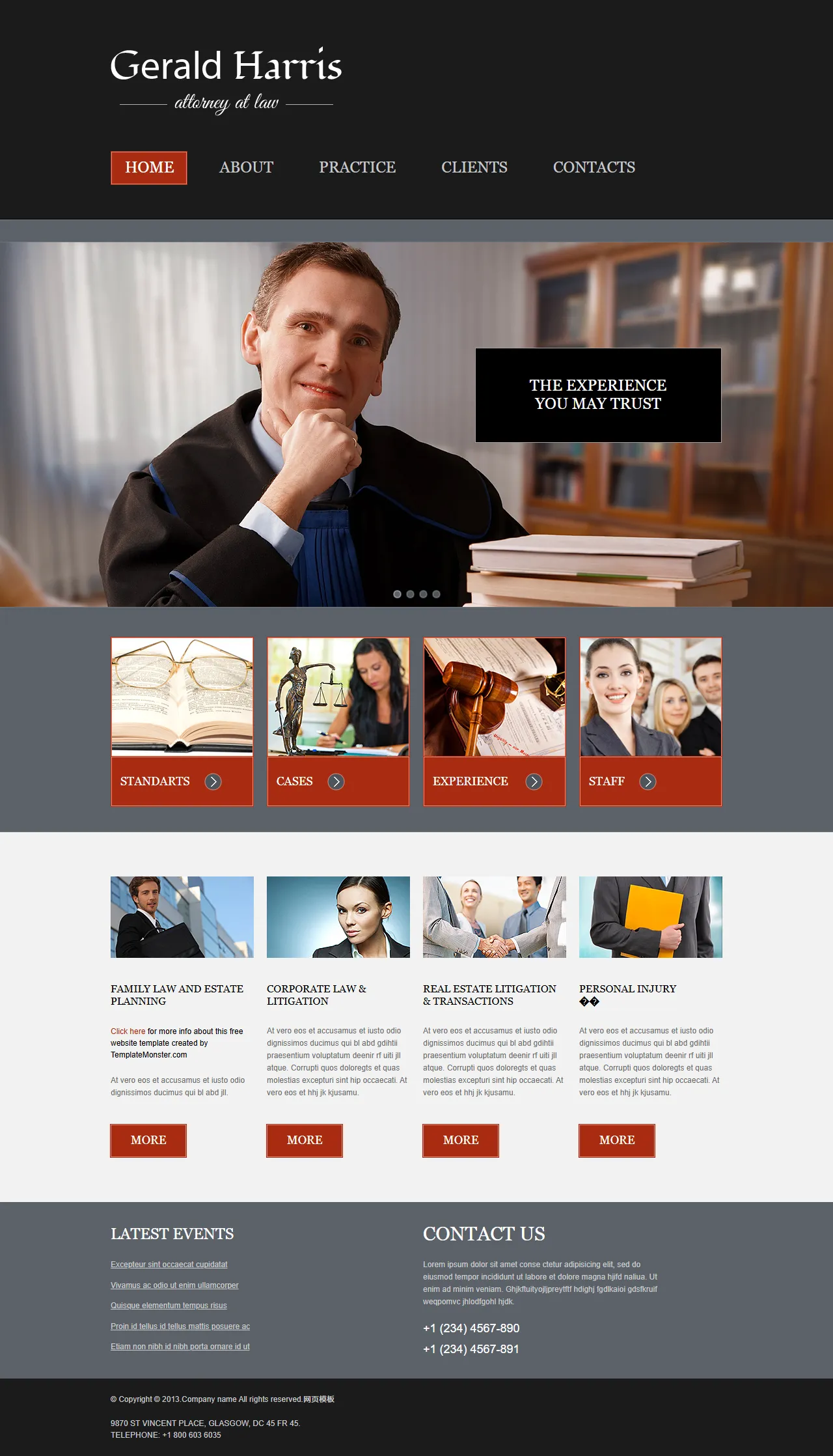 通用响应式网站模板