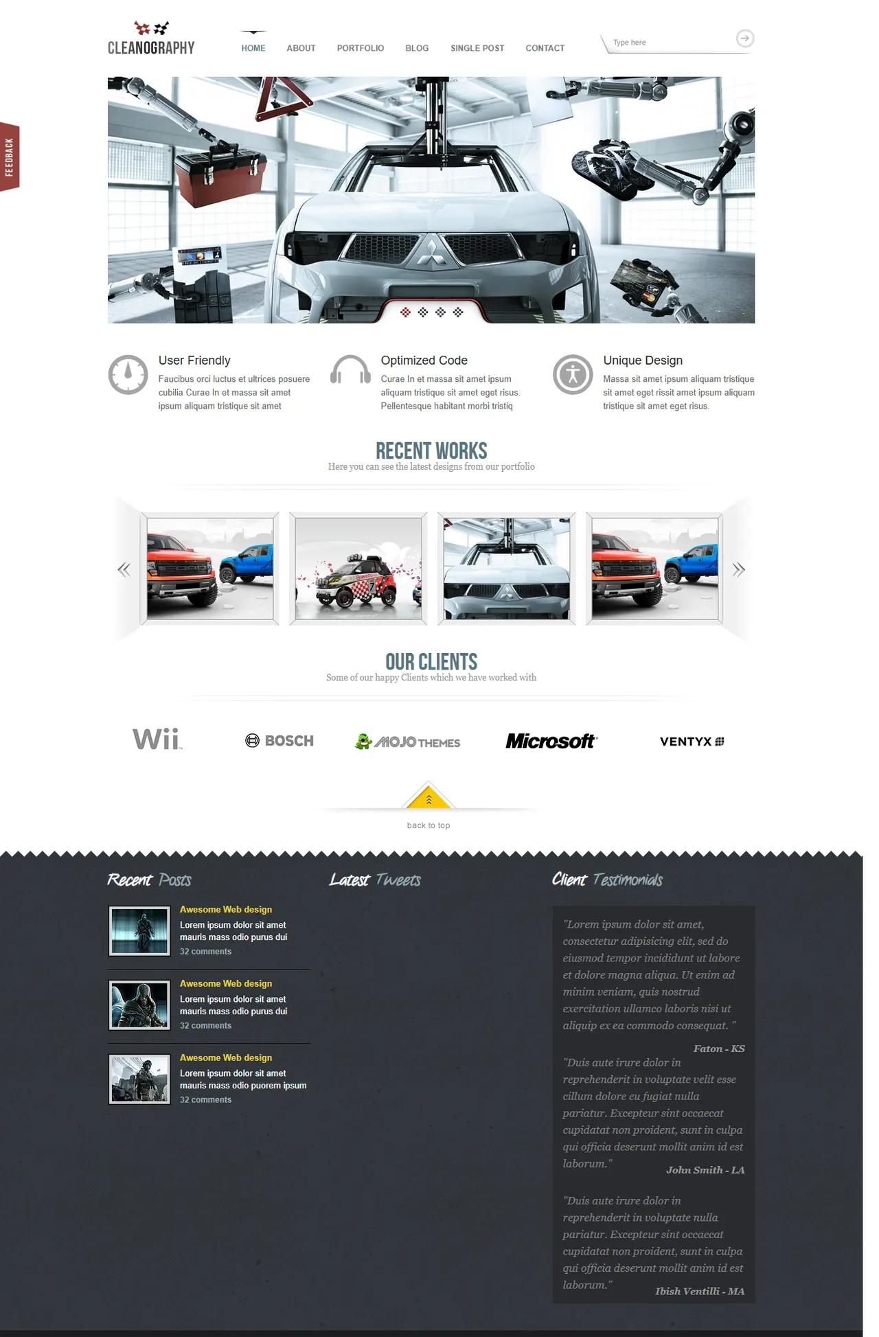 Cleanography清洁摄影网站模板